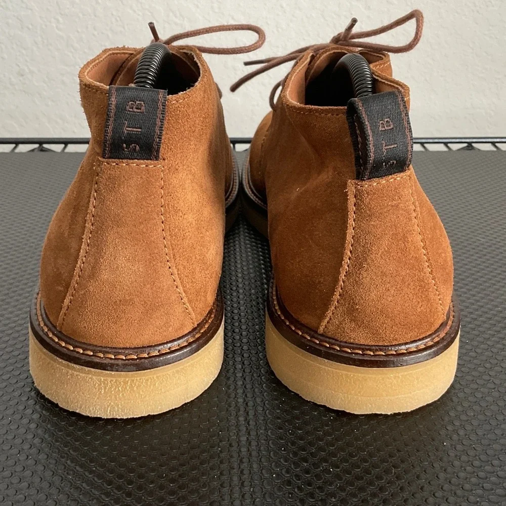 Shoe The Bear Mens Tan Suede Desert Chukka Boots Crepe Sole EU 42 US 9 PSW55